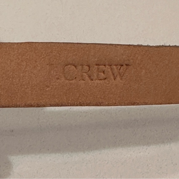 J. Crew Gray Suede Leather Sparkle Belt Womens S Studded Y2K 90s Thin Rivets - Picture 7 of 14